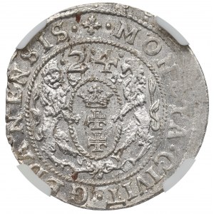 Sigismund III, 18 groschen 1623/4, Danzig - NGC MS64