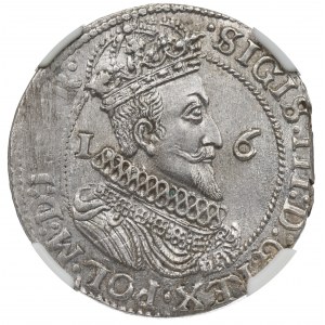 Zygmunt III Waza, Ort 1623/4, Gdańsk - PR NGC MS64