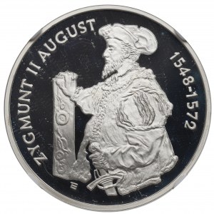 Třetí republika, 10 zlatých 1996 Zikmund II Augustus - NGC PF68 Ultra Cameo půlčíslo