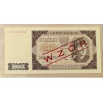 Designs of Polish banknotes issued 1948 and 1965 - Original full set