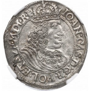 John II Casimir, 18 groschen 1655, Thorn - NGC MS62