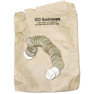 Německo, Třetí říše, mincovní svitek 2 značky 1939 Hindenburg