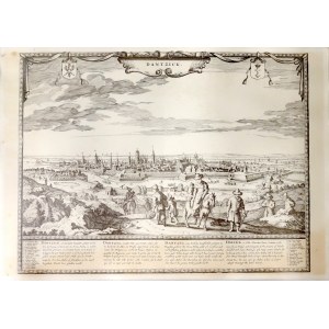 Nicolaes Visscher, Henri du Sauzet, Dantzig z Atlas de Poche... Amsterdam 1739-reprint z pocz. XX w.