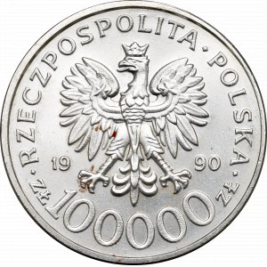 III RP, 100000 PLN 1990 Solidarität - Typ C