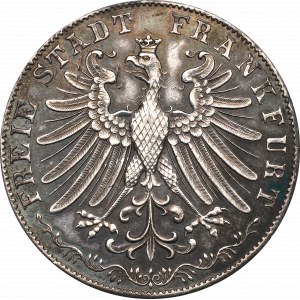 Nemecko, Frankfurt, 2 Gulden 1849 - 100. výročie Goetheho narodenia