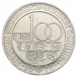 Austria, 100 schillings, 1978 Albertstrassentunnel
