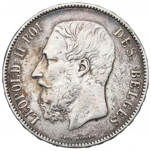 Belgie, 5 franků 1873