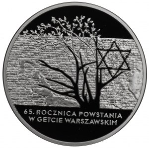 III RP, 20 złotych 2008 65 rocznica Powstania w Getcie