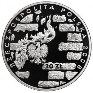 III RP, 20 PLN 2008 65. výročí povstání v ghettu