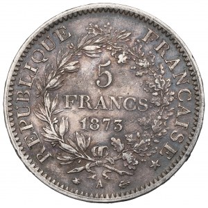 France, 5 francs 1873