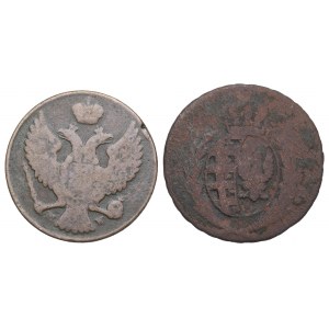 Polen unter Teilung, 3 Pfennigsatz 1811 und 1840