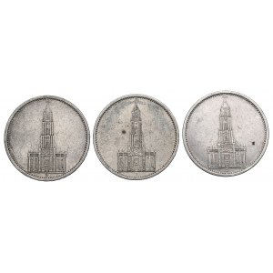 Německo, Třetí říše, sada 5 známek 1934-35