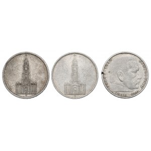 Německo, Třetí říše, sada 5 známek 1934-36