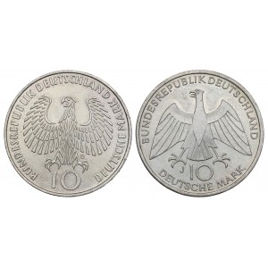 Německo, sada 10 známek 1972