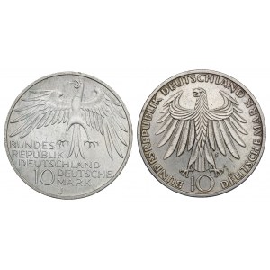 Německo, sada 10 známek 1972