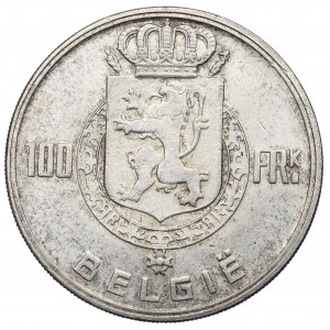 Belgium, 100 francs 1948
