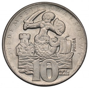 PRL, 10 zloty 1965 VII wieków Warszawy - CuNi-Probe