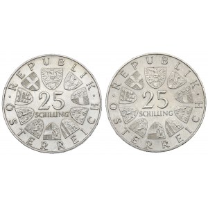Rakúsko, sada 25 šilingov 1967-68