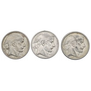 Belgium, Lot of 50 francs 1948-50
