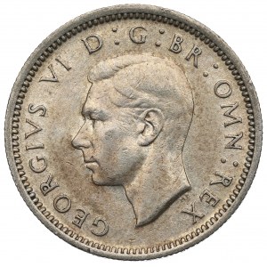 Vereinigtes Königreich, 6 Pence 1944