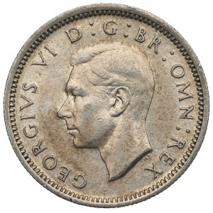 Great Britain, 6 pence 1944