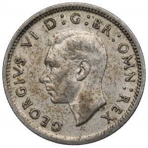 Vereinigtes Königreich, 6 Pence 1946
