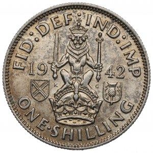 UK, 1 shilling 1942