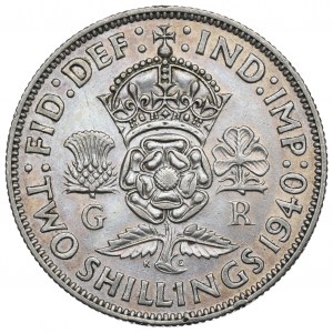 Spojené království, 2 šilinky 1940