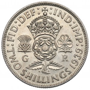 Spojené království, 2 šilinky 1939