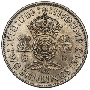 Spojené království, 2 šilinky 1945