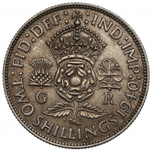 Spojené království, 2 šilinky 1940