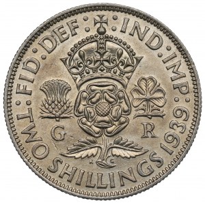 Spojené kráľovstvo, 2 šilingy 1939