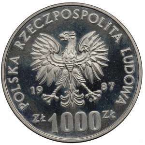 Poľská ľudová republika, 1 000 zlotých 1987 Vroclav