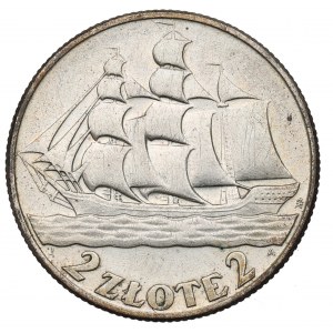 II RP, 2 Zloty 1936 Segelschiff