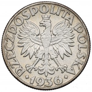 II RP, 2 zl. 1936 Plachetnica