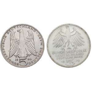 Německo, sada 5 známek 1979-80