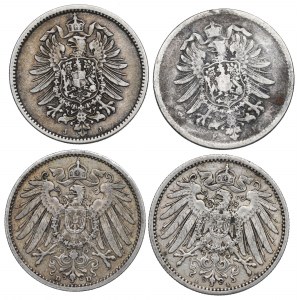 Germany, Lot of 1 mark 1875-1910