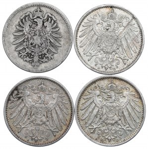Nemecko, sada 1 známky 1875-1915