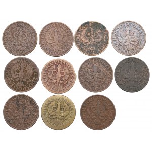 Druhá republika, sada 5 centov 1923-1939