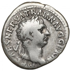 Rímska ríša, Traján, denár - PONT MAX TR POT COS II