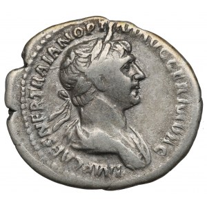 Römisches Reich, Trajan, Denar - PARTHICO P M TR P COS VI P SPQR