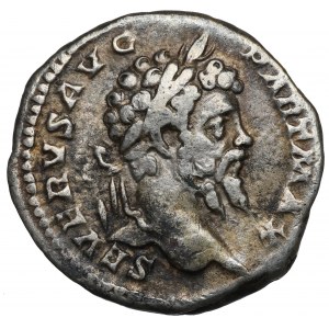 Römisches Reich, Septimius Severus, Denarius - P M TR P VIII COS II P P