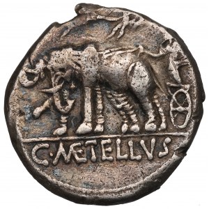 Römische Republik, Caecilius Metelus (125 v. Chr.), Denar