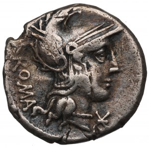 Rímska republika, Caecilius Metelus (125 pred n. l.), denár