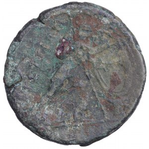 Griechenland, Brucium, Doppeltes Bronzedidrachma 208-203 v. Chr.