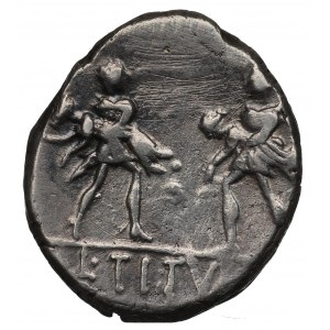 Rímska republika, L. Tituri, L.f Sabinus (89 pred Kr.) Denár