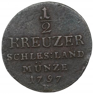 Schlesien under Prussia, 1/2 kreuzer 1797