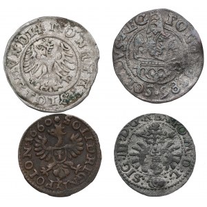 Polska Królewska, Zestaw monet zdawkowych - w tym szeląg 1586