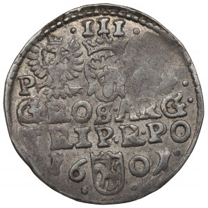 Zygmunt III Waza, Trojak 1601, Poznań - nieopisany