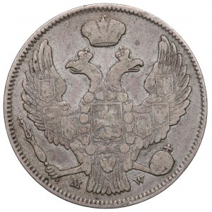 Russische Teilung, Nikolaus I., 30 Kopeken=2 Zloty 1837, Warschau